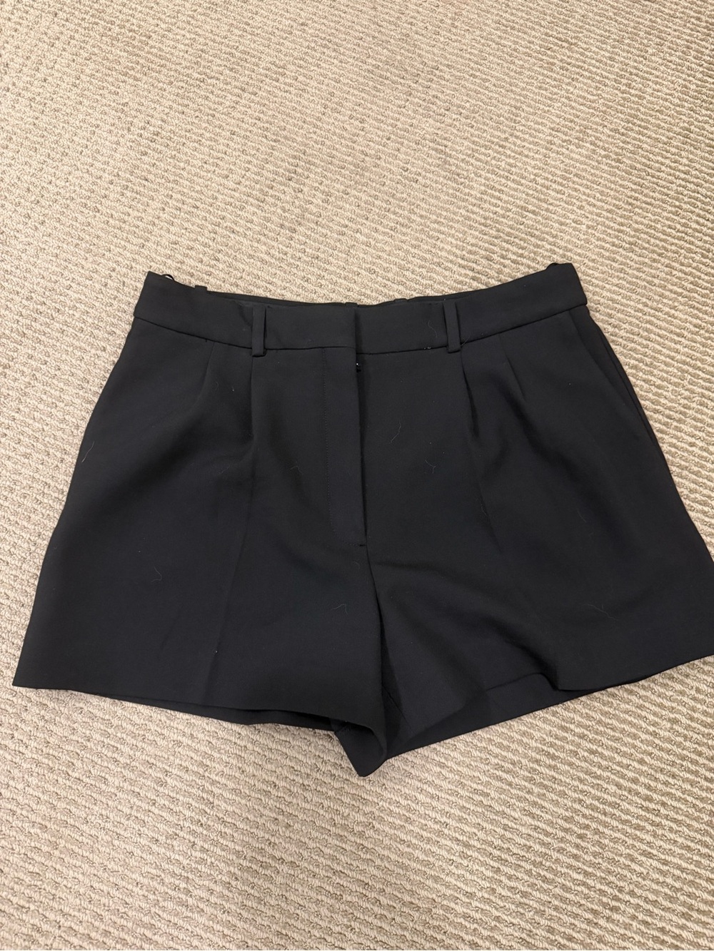 Babaton Black Pleated Shorts